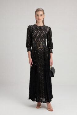 ⁦שמלה גפיור מקסי פליסולי⁩ – תמונה ⁦5⁩