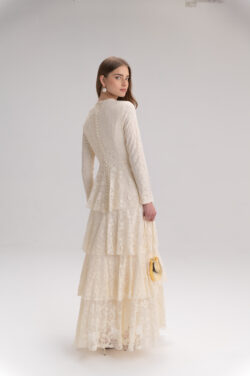 ⁦שמלה גפיור מקסי סטפסט⁩ – תמונה ⁦5⁩