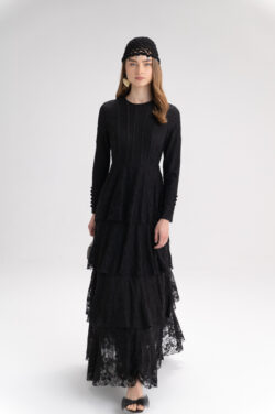 ⁦שמלה גפיור מקסי סטפסט⁩ – תמונה ⁦7⁩