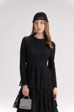 ⁦שמלה גפיור מקסי סטפסט⁩ – תמונה ⁦8⁩