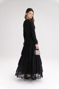 ⁦שמלה גפיור מקסי סטפסט⁩ – תמונה ⁦9⁩