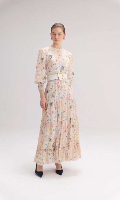 שמלה מקסי שיפון פרופו