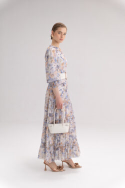 ⁦שמלה מקסי שיפון פרופו⁩ – תמונה ⁦9⁩