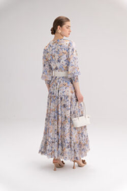 ⁦שמלה מקסי שיפון פרופו⁩ – תמונה ⁦10⁩