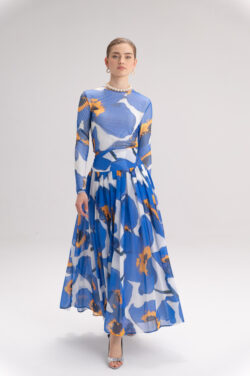 ⁦חצאית פלורה מקסי⁩ – תמונה ⁦3⁩