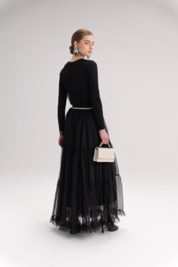 ⁦חצאית מקסי טול קומות⁩ – תמונה ⁦3⁩