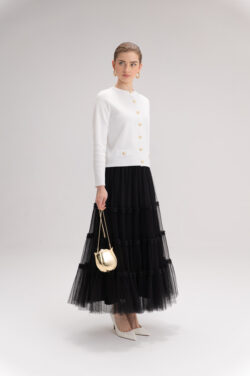 ⁦חצאית מקסי פליסולי⁩ – תמונה ⁦5⁩