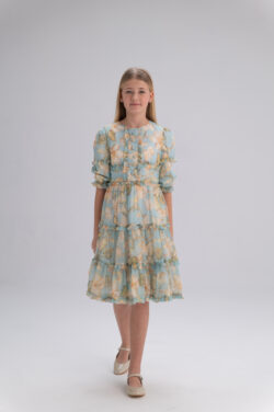 ⁦שמלה שיפון אמלי⁩ – תמונה ⁦4⁩