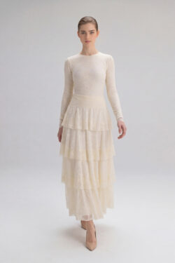 ⁦חצאית מקסי דנטל⁩ – תמונה ⁦5⁩