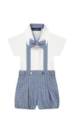 ⁦אוברול ביבי משובץ⁩ – תמונה ⁦4⁩