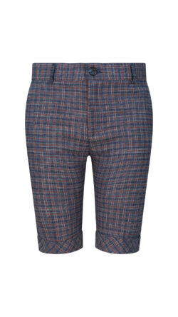 ⁦מכנס קצר משובץ⁩ – תמונה ⁦2⁩