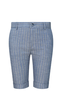 ⁦מכנס קצר משובץ⁩ – תמונה ⁦3⁩