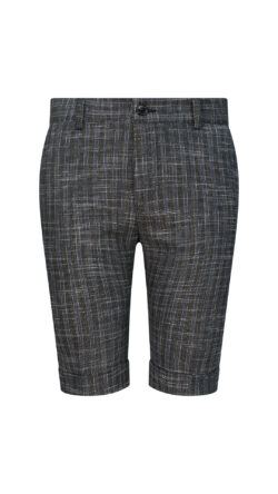 ⁦מכנס קצר משובץ⁩ – תמונה ⁦4⁩