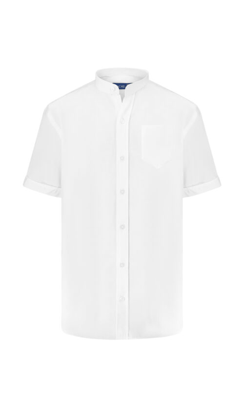 חולצה צווארון סיני שרוול קצר